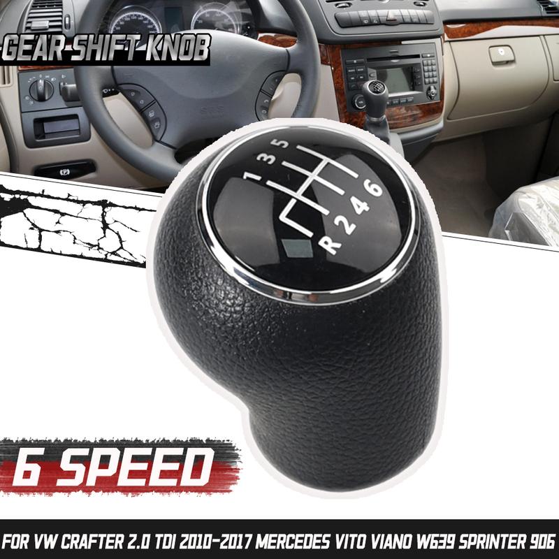 Für Mercedes Benz Vito Viano W639 Sprinter 906 Schalthebelknauf Schalthebel Manuell 6-Gang Für VW Crafter 2.0 TDI 2010-2017