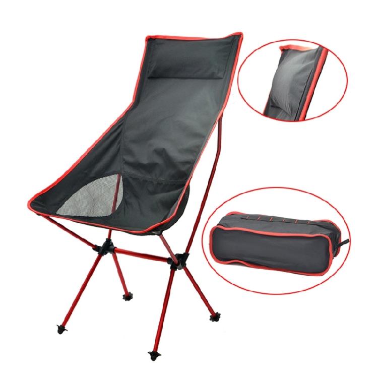 Outdoor Fishing Chair Compact Camp Backrest Chair Folding Fishing BBQ Chairs