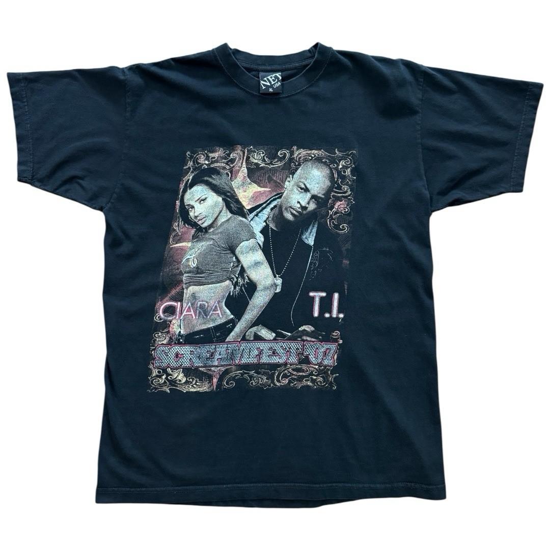 2007 Screamfest XL Ciara T.I T-pain Young Joc Lloyd Hip Hop Rap Music T-shirt L