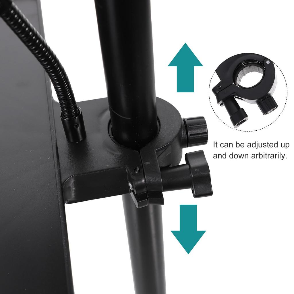 Lurrose Microphone Stand Tray with Mounting Phone Holder Sheet Music Small Item Holder Microphone Accessory Shelf Live Broadcast Stand Musical