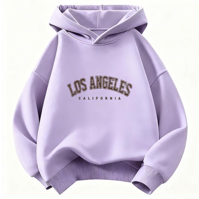 Lässige Mode Los Angeles Kalifornien Buchstaben Hoodie Kinder Kinder Sweatshirt Kapuzenpullover Jungen Mädchen Herbst Winter Hoodies