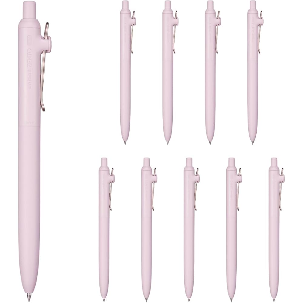 Mitsubishi Pencil Water-based Ballpoint Pen Uniball Zento Standard 0.38 Lavender Pack of 10 UBNZS...
