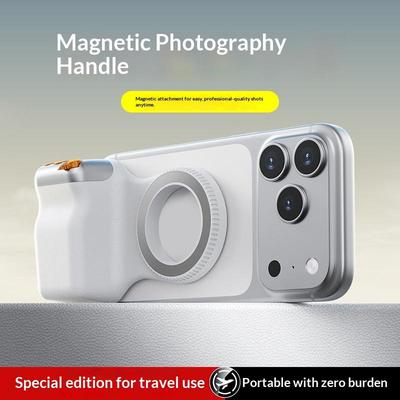 Magnetic Camera Grip With Remote Shutter Fill Light Remote Control Handle Universal For Phones