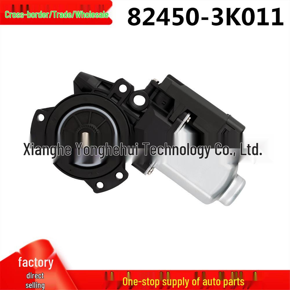 Models 824503K011 and 82450-3K011 fit Hyundai Sonata power window regulator motors.