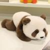 Simulation Lying Down Panda Doll Plush Toy Black and White Panda Raccoon Doll Children Soothing Doll