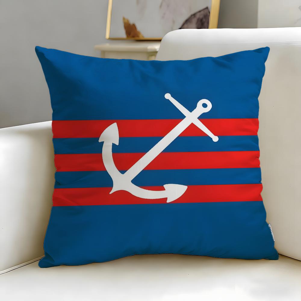 classic theme ocean sailor Cushion Cover Soft & Easy-Wash Pillow Case – Versatile for Couch, Bed, Travel and Office
