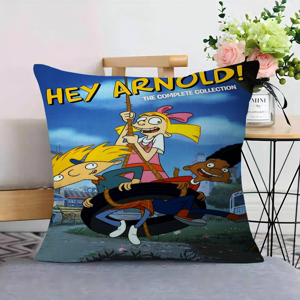 Cartoon Hey A-Arnold Pillowcase Toon Gift Cushion Cover Bedroom Home Sofa Chair Seat Decor Pillow Case