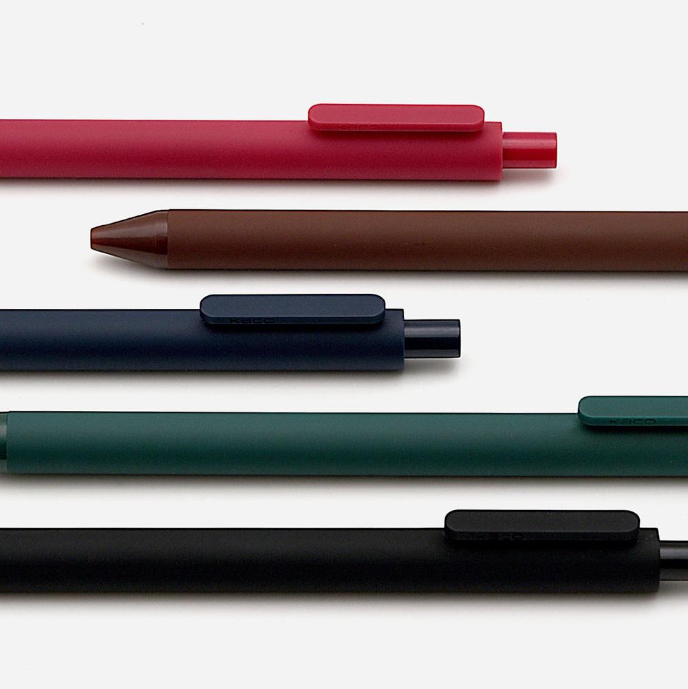 5pcs/Pack KACO kacoGreen 0.5mm Sign Pen Signing Pen Smooth Ink Writing Durable Signing 5 Colors for Student School/Office Worker