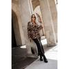 Sacou Casual Nou cu Imprimeu Toamnă Iarnă, Top Outerwear pentru Femei Stil European American pentru Moda Transfrontalieră