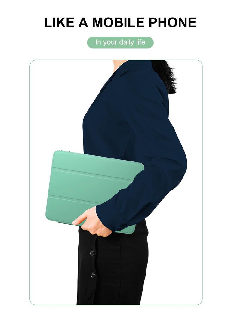 11-inch OPPO Pad 2 Tri-Fold Protective Tablet Cover with Pen Slot & Skin-Feel Finish