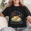 She Believed She Could Tees Tops Funny Floral Cat Shirt Women Fashion Tshirt Tops Oversize Summer Tshirt Short Sleeves Clothing