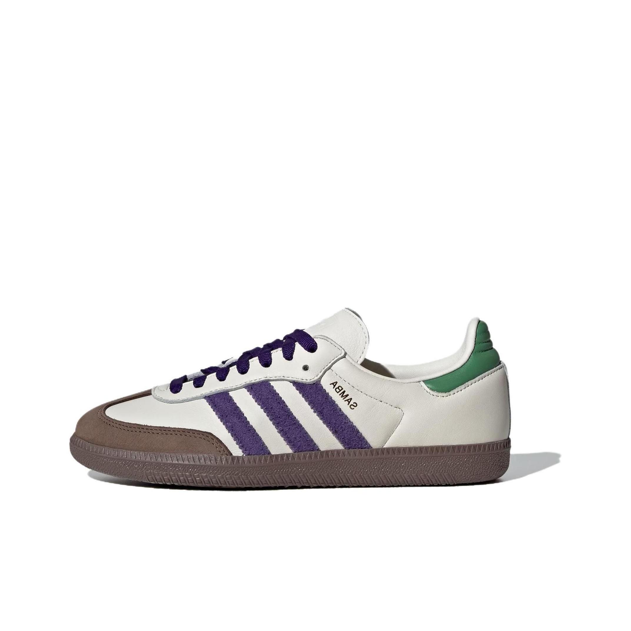 

adidas originals Samba OG Off White Collegiate Purple Pre Loved Green