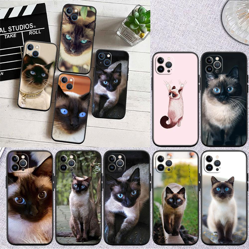 PP22 Cute Siamese Cat Soft Shell Phone Case for Xiaomi Xiaomi Poco M4 M5 M6 M7 X3 X6 X7 F8 Ultra Pro GT NFC