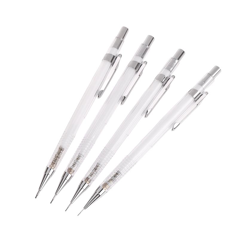 Simple Transparent Mechanical Pencil 0.3 0.5 0.7 0.9Mm Automatic Pencil Lead Refill Art Painting Writing Supplies Stationery