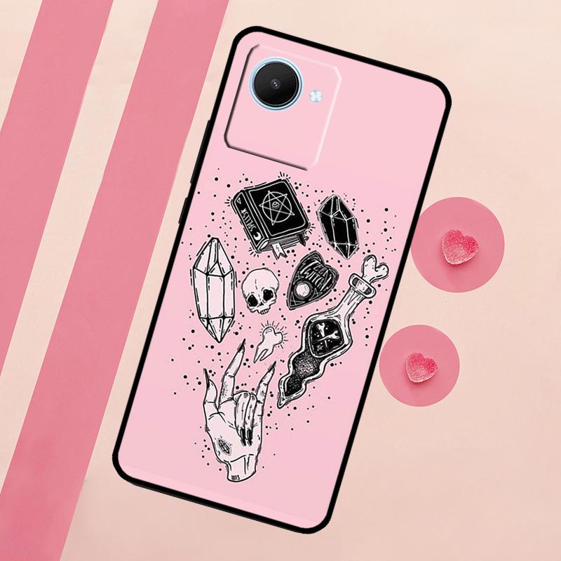 Witchcraft Occult Pentagram Case For Realme C55 C53 C35 C33 C31 C30 C21Y C25s C15 C11 GT Neo 5 3T 2T 9 10 11 Pro Plus