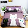 Canadian Sphynx Cat Duvet Cover King Queen Lovely Pet Kitty Bedding Set Boys Teens Adults Cute Animal Soft Polyester Quilt Cover