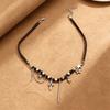 Sweet Cool Punk Star Spark Tassel Fringe Clavicle Chain Women European Cross-border Niche Daily Street Party Neck Accessory Gift