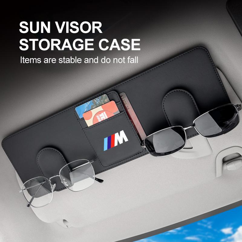 JVVO7 For BMW Car Glasses Storage Clip Sun Visor Sunglasses Holder X1 X2 X3 X4 X5 X6 X7 G20 G30 6GT E46 E90 E60 F10 E39