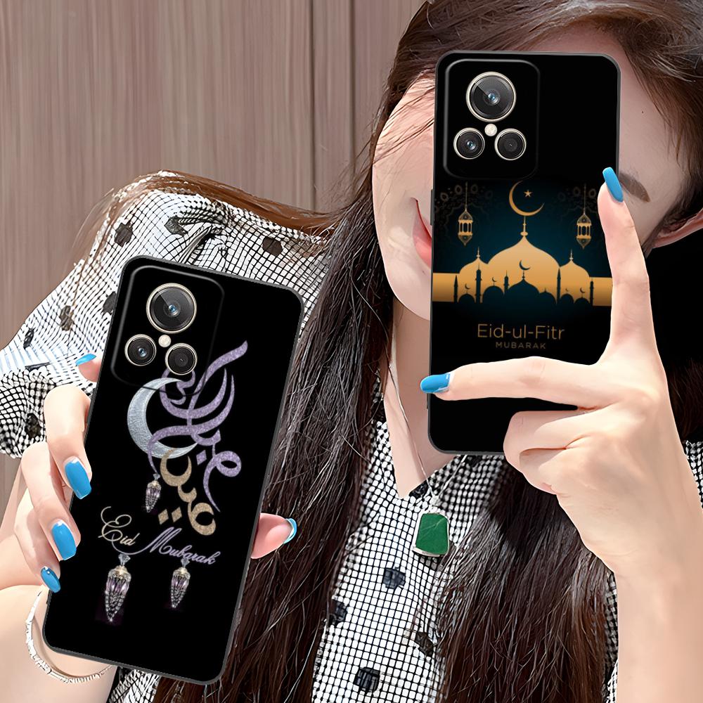 Eid Mubarak Mobile Phone Case for Realme GT 8 Neo Pro C75 73 71 C67 65 C55 53 C35 31 C20 15 Colorful Printing Cover Cover Luxury
