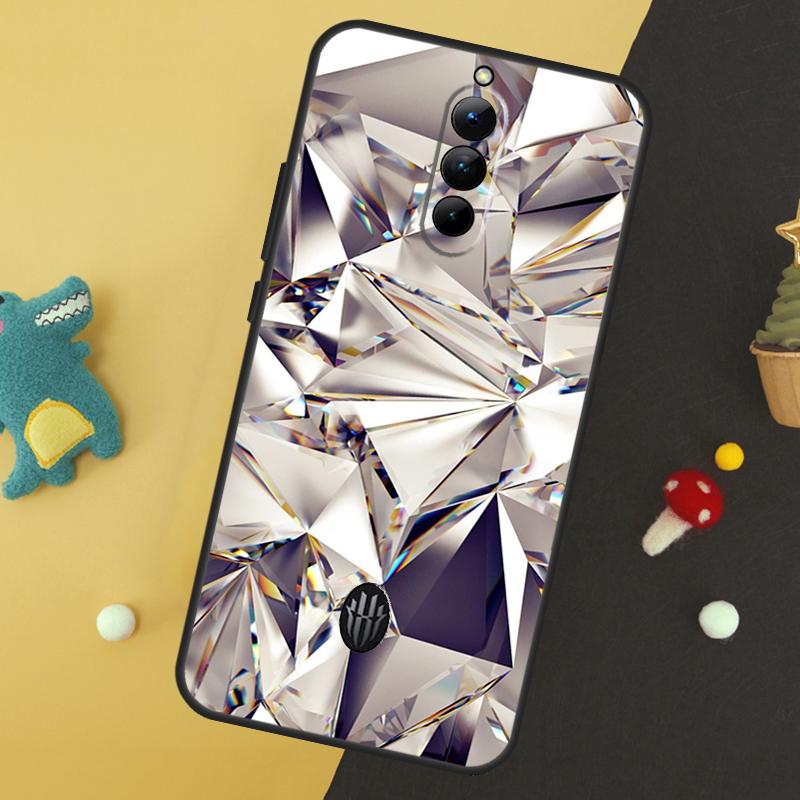 Crystal Diamond Pattern Phone Case For ZTE Nubia Red Magic 9 8 8S Pro Plus 5S 6R 5G 6 7 6S 7S Pro Protective Cover