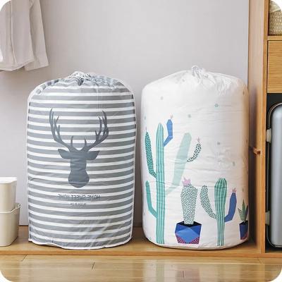 1PC Cartoon Bear Collapsible Storage Bag Beam Port Organizer Clothes Blanket Baby Toy Basket Container Quilt Travel Bags