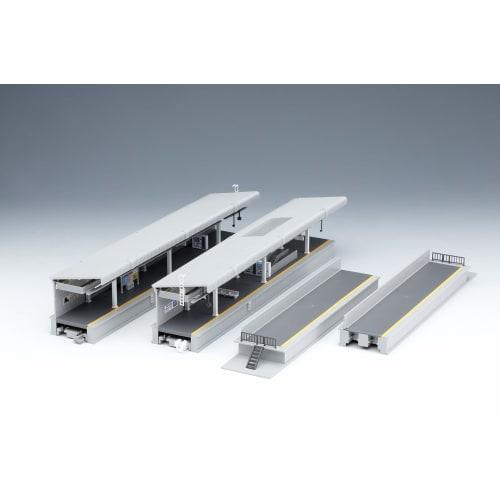 KATO N Gauge Suburban Platform DX Set, Opposing Type, 23-161, Model Train Supplies
