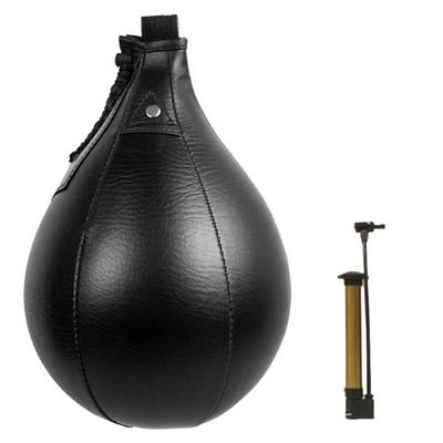 2 pièces Poire Sac de Vitesse de Boxe Cousu Entraîneur de Frappe Portable Balle de Réaction Salle de Sport à Domicile