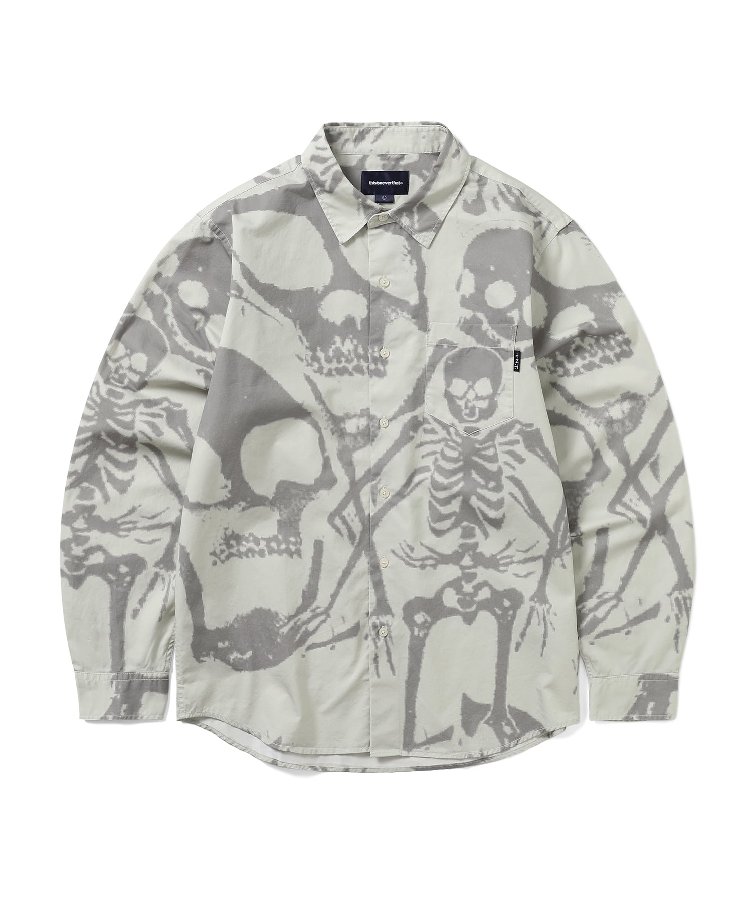 This Is Never That Skeletons Shirt Stone L