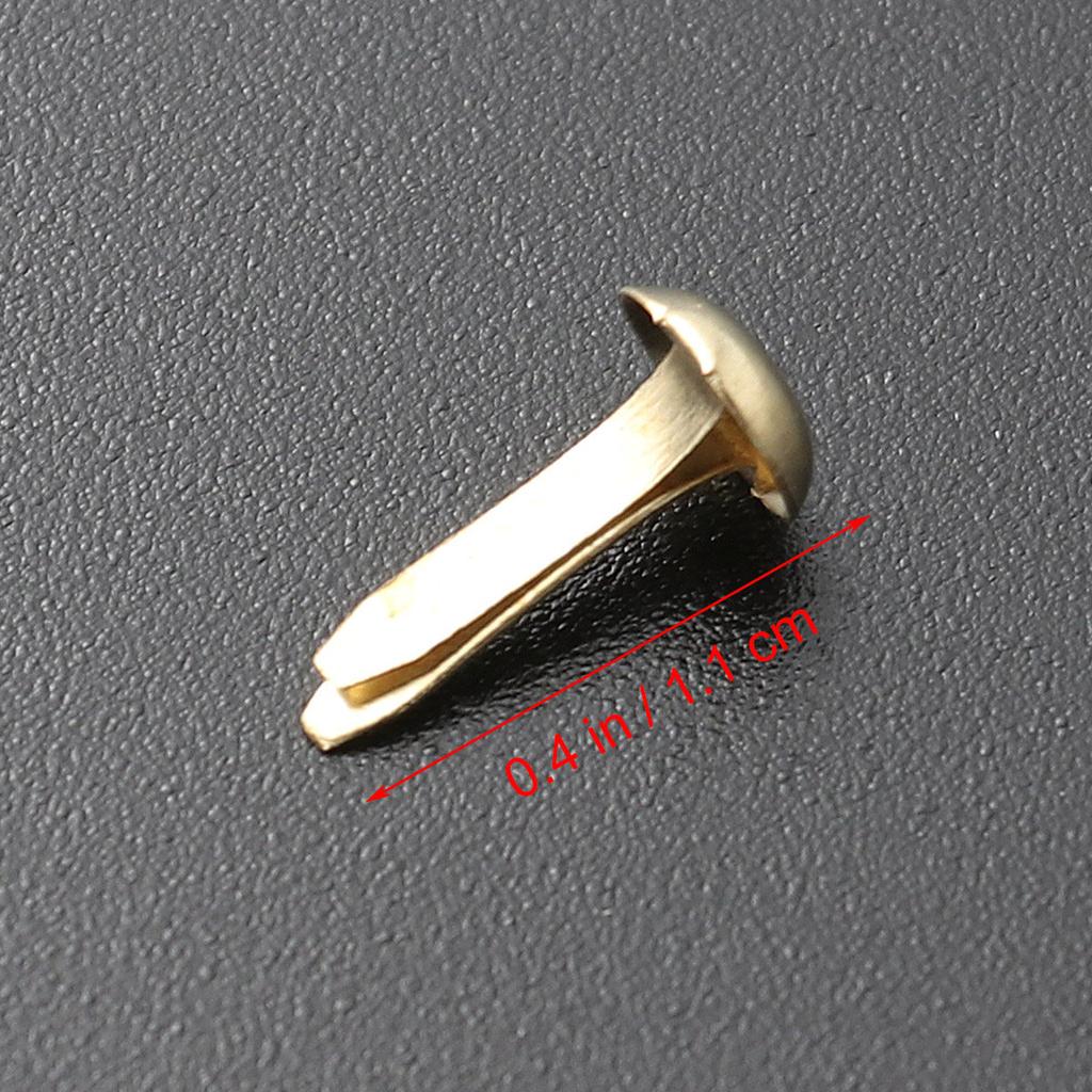100 Stück Mini-Klammern Kleine Runde Pastellfarben Metallklammer für Scrapbooking Basteln Foto-Befestigung Bandbefestigung 5,5x11mm