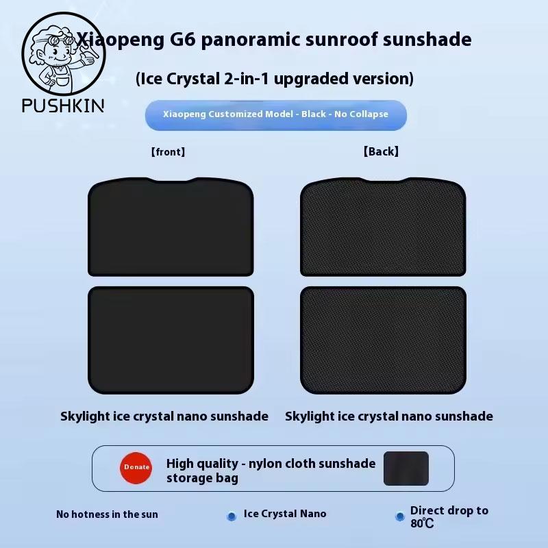Fit For Xpeng G6 G9 2023 2024 2025 2026 Car Sunroof Sunshade Heat-Insulating Sunshade Xiaopeng Car Roof Sunshade