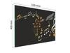SZKLANA DESKA DO KROJENIA 52x40 MUZYKA