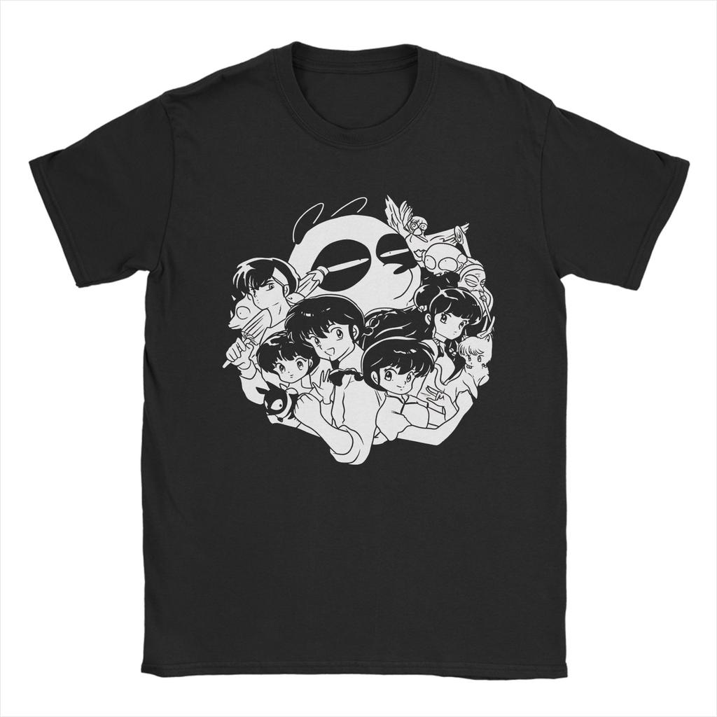 Men Women Fashion Genma panda Ranma 1-2 p-chan Tee T Shirt Pure Cotton T-shirts Clothing