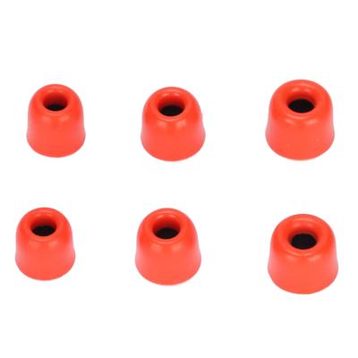 6 Stück Ersatz-Ohrstöpsel Geräuschreduzierung Memory-Schaum Ohrstöpsel für 4,3 mm - 6,0 mm Kopfhörer Rot