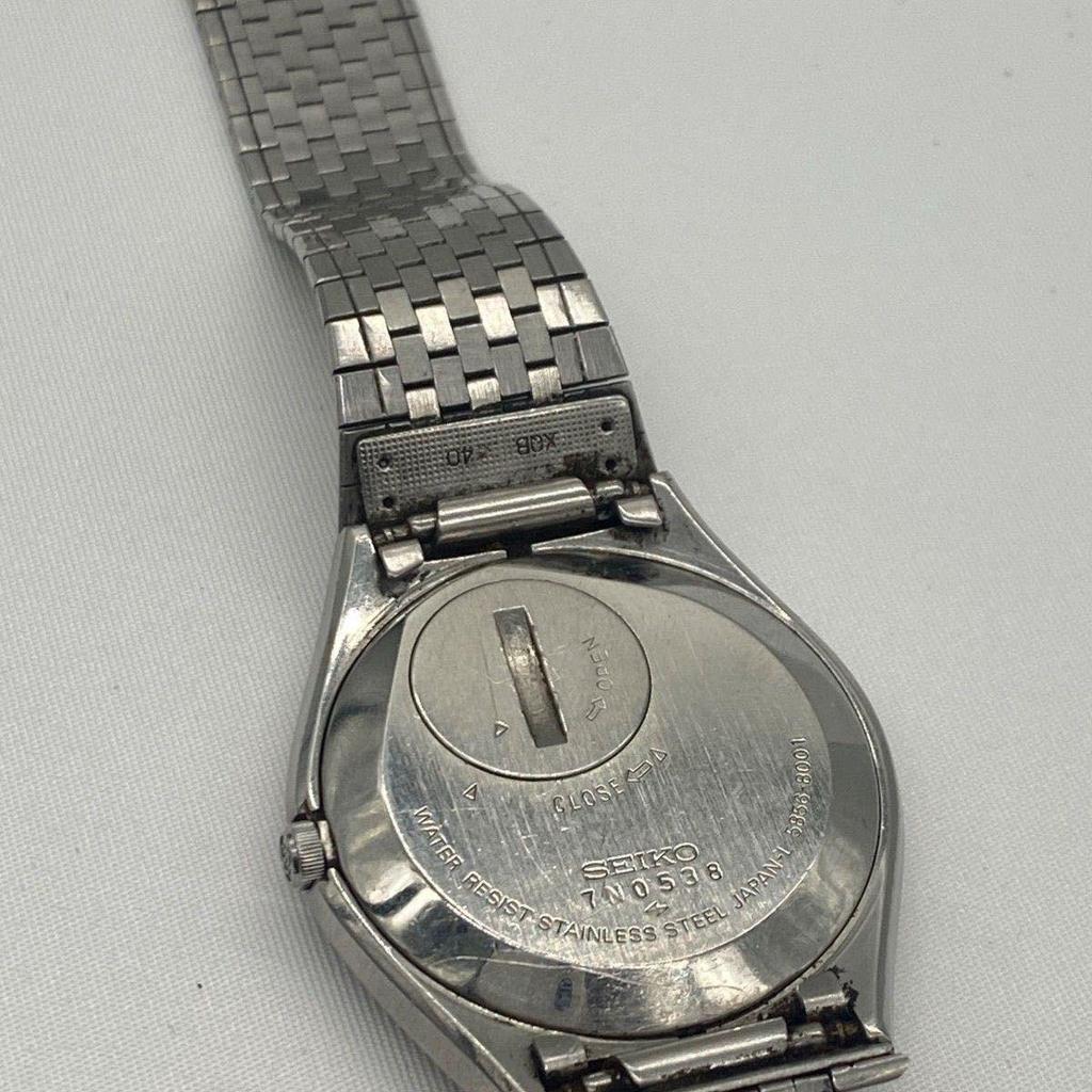 Used Vintage SEIKO 5856-8001 KING QUARTZ Men's Business Watch