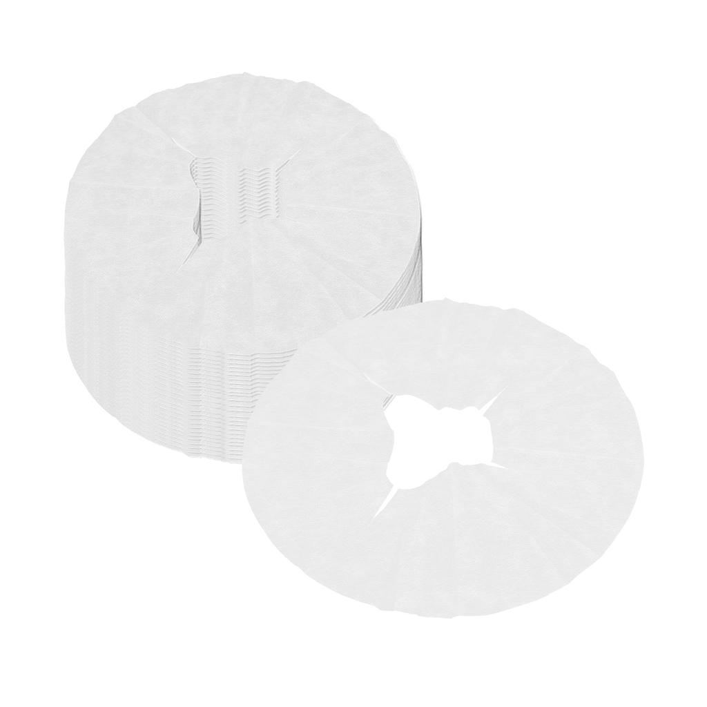 100Pcs Disposable Headrest Covers Ultra Soft NonWoven Massage Pillow Covers With Holes(Thin )