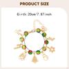 Christmas Bracelet Alloy Holiday Festive Creative Fashion Pendant