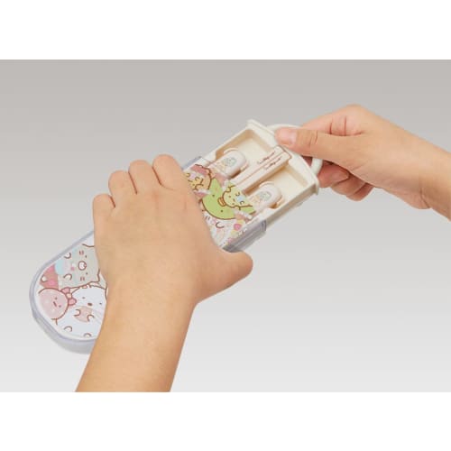 Skater Children's Antibacterial Trio Set Chopsticks Spoon Fork Sumikko Gurashi Okaiyasan Made in Japan TACC2AG-A
