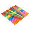Colorful Straws Drinking Smoothie Flat End Multi Color Oversized