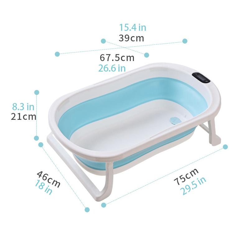 Buy Baby Bathtub Portable Bath Tub Sit Lie Baby Folding Tub Home Infant