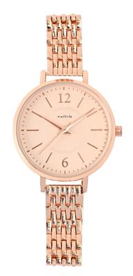 [Fieldwork] Women's Watch Analog Metal Band Slim Simple Easy To See Opus Pink Gold Beige JN042-4