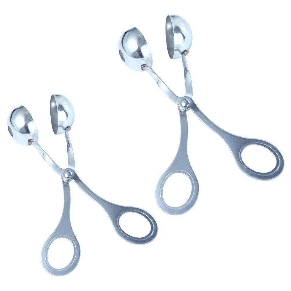 DIY Meatball Mold Silver With Hole Meatball Spoon Meatball Maker Kitchen Utensil Kitchen Tools