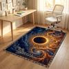 Eagle Skull Theme Soft Crystal Velvet Rug Custom Name & Text Print Non Slip Floor Rug for Bedroom Living Room