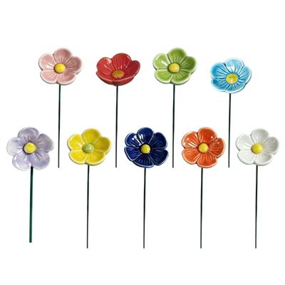 Décoration Florale en Céramique Faite à la Main Cuite à Haute Température Ornement Floral Artistique pour Maison Bureau Cadeau