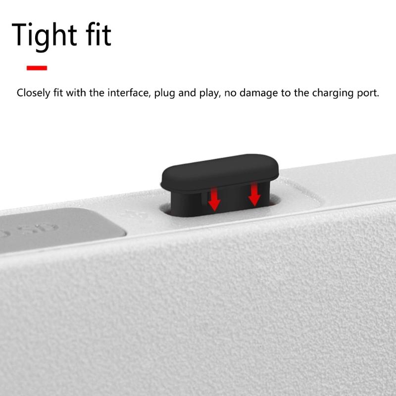 Pack of 3pcs Silicone Dust Covers for Type C Port UAV and Phones Water Resistant Dust Plugs for Avata 2