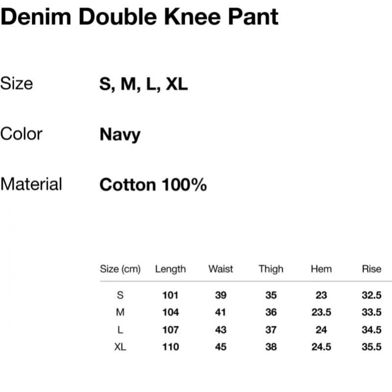 ThIs Is Never That Denim Double Knee Pant Navy