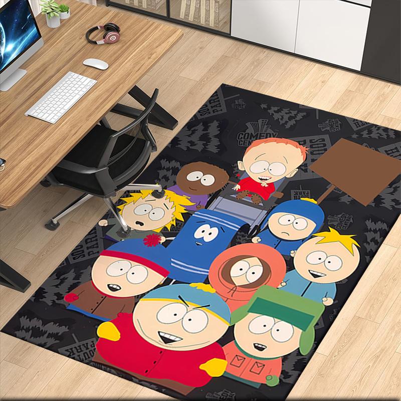 South Park Printed Carpet, for Office Chair Living Room Bedroom Kitchen Room Decor Gifts.