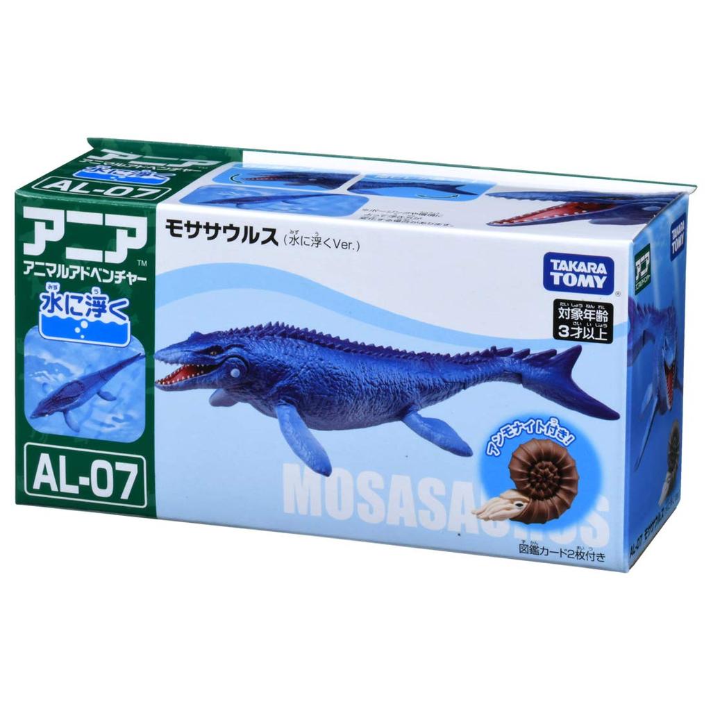Takara Tomy "Ania AL-07 Mosasaurus (Floating Version)" Animal Dinosaur Realistic Moving Figure Toy