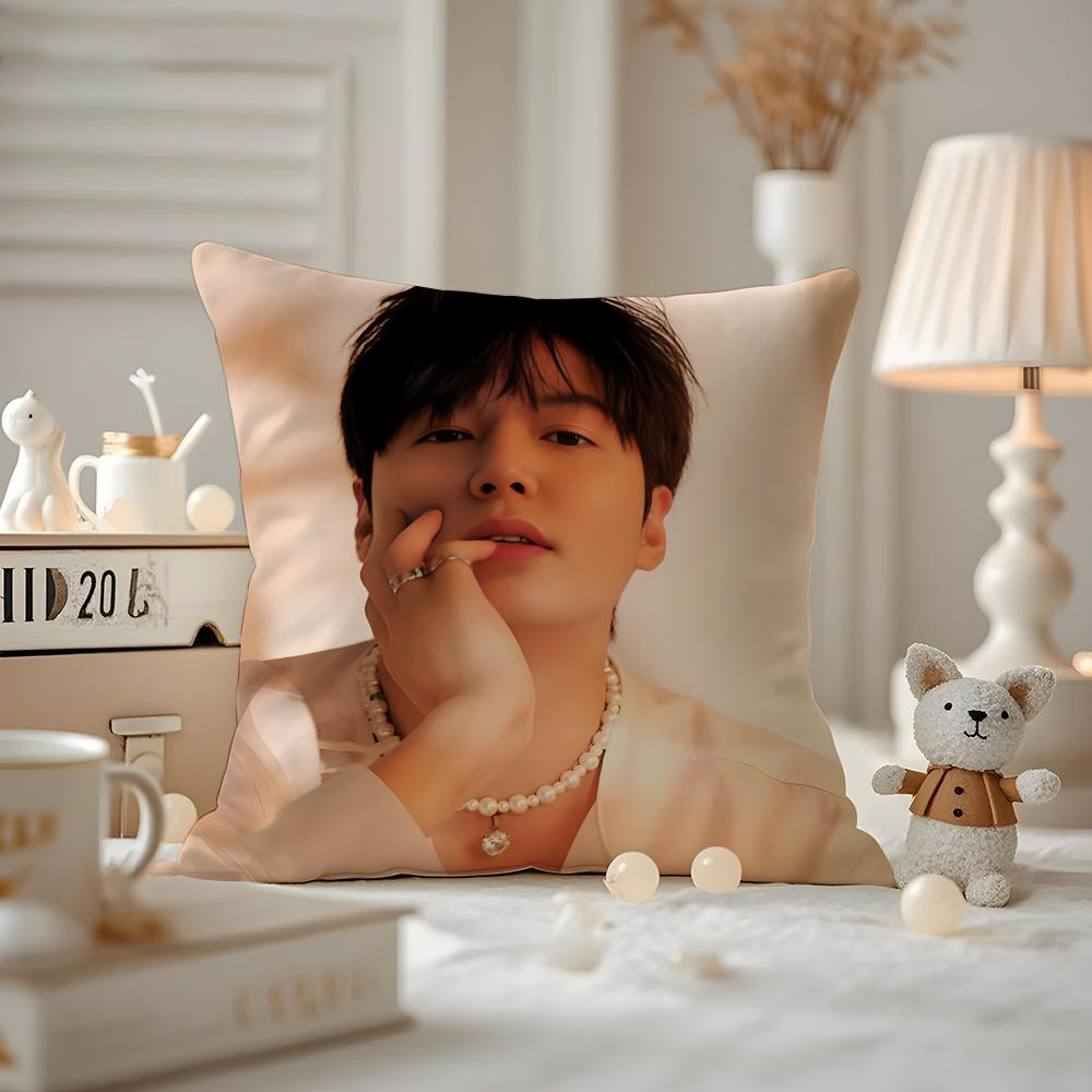 Lee Minho Actor Cushion Cover Pattern Printed Pillowcase For Living Room Sofa Cushion Cover & Bedroom Decor