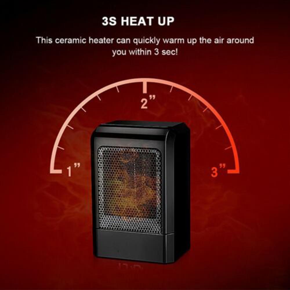 500W Mini Portable Ceramic Heater Electric Cooler Hot Fan Home Office Warmer 500W Mini Portable Ceramic Heater Electric Cooler Hot Fan Home Office Warmer