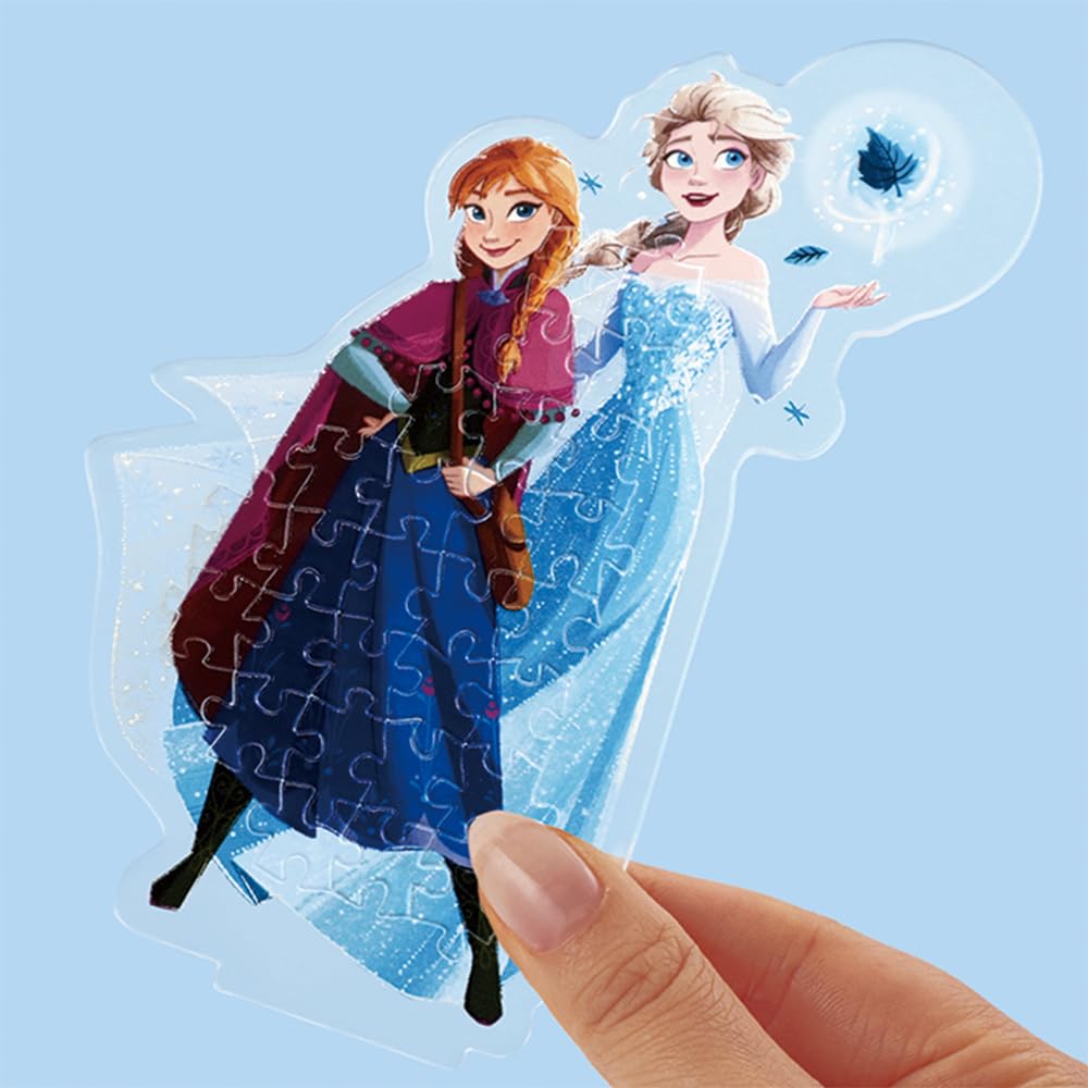 Beverly [Jigsaw Puzzle x Acrylic Stand] Disney Acrylic Stand Pop Anna & Elsa [New Puzzle to Assemble and Display] [No Glue Required] 88 Pieces SP-019